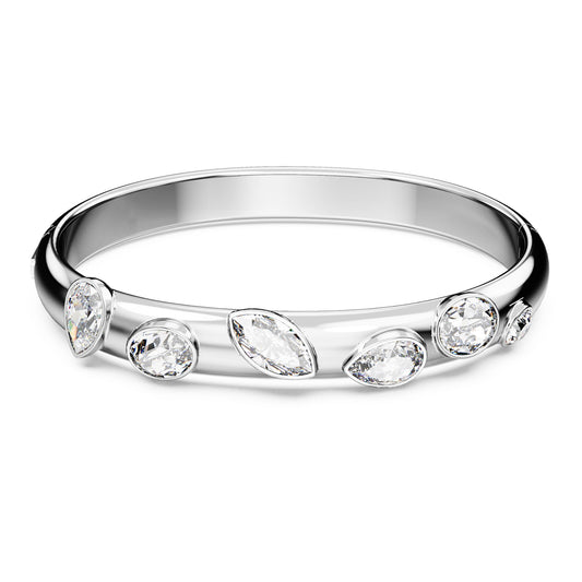 Bracciale Rigido Swarovski Imber Taglio misto, Bianco, Placcato rodio - Misura L