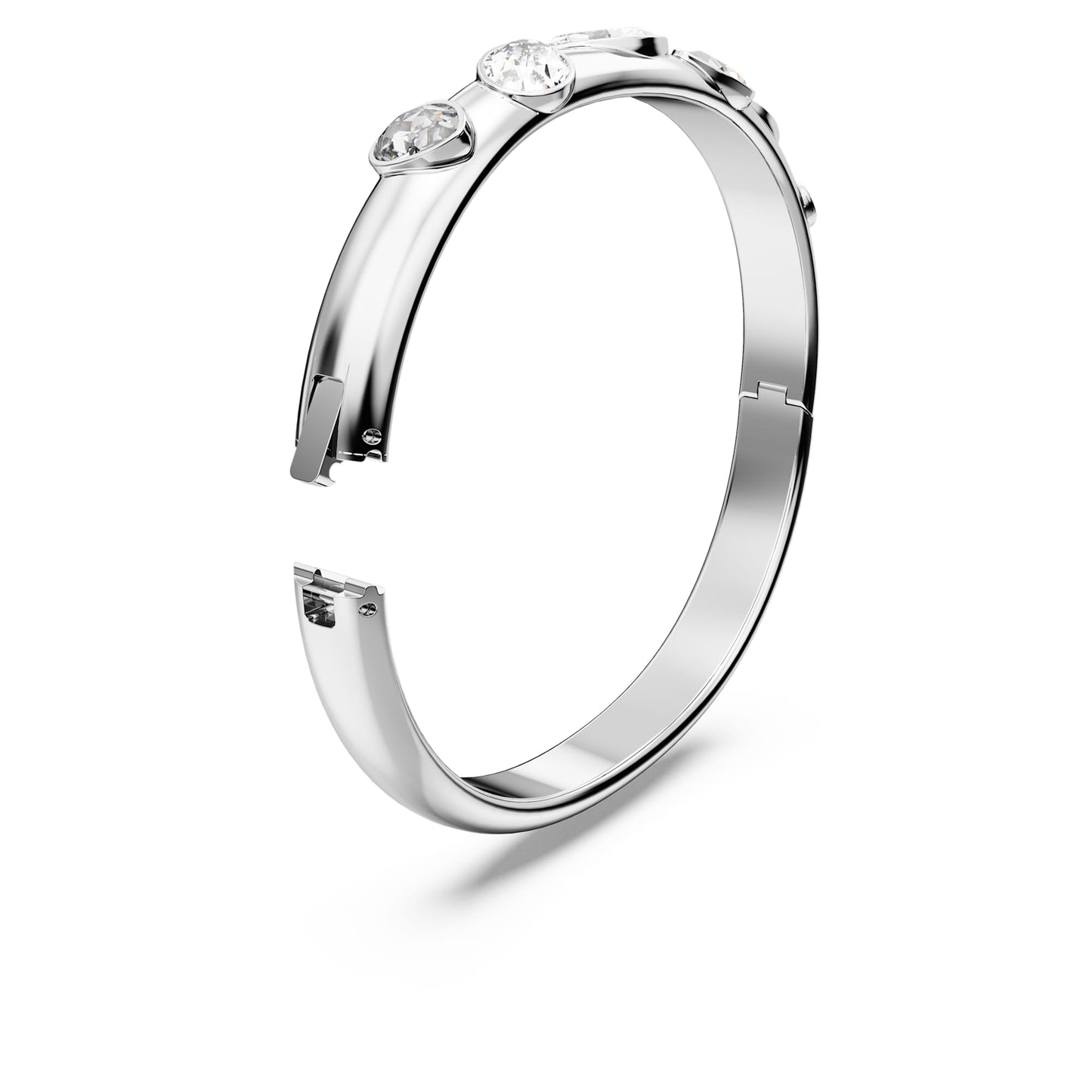 Bracciale Rigido Swarovski Imber Taglio misto, Bianco, Placcato rodio - Misura M