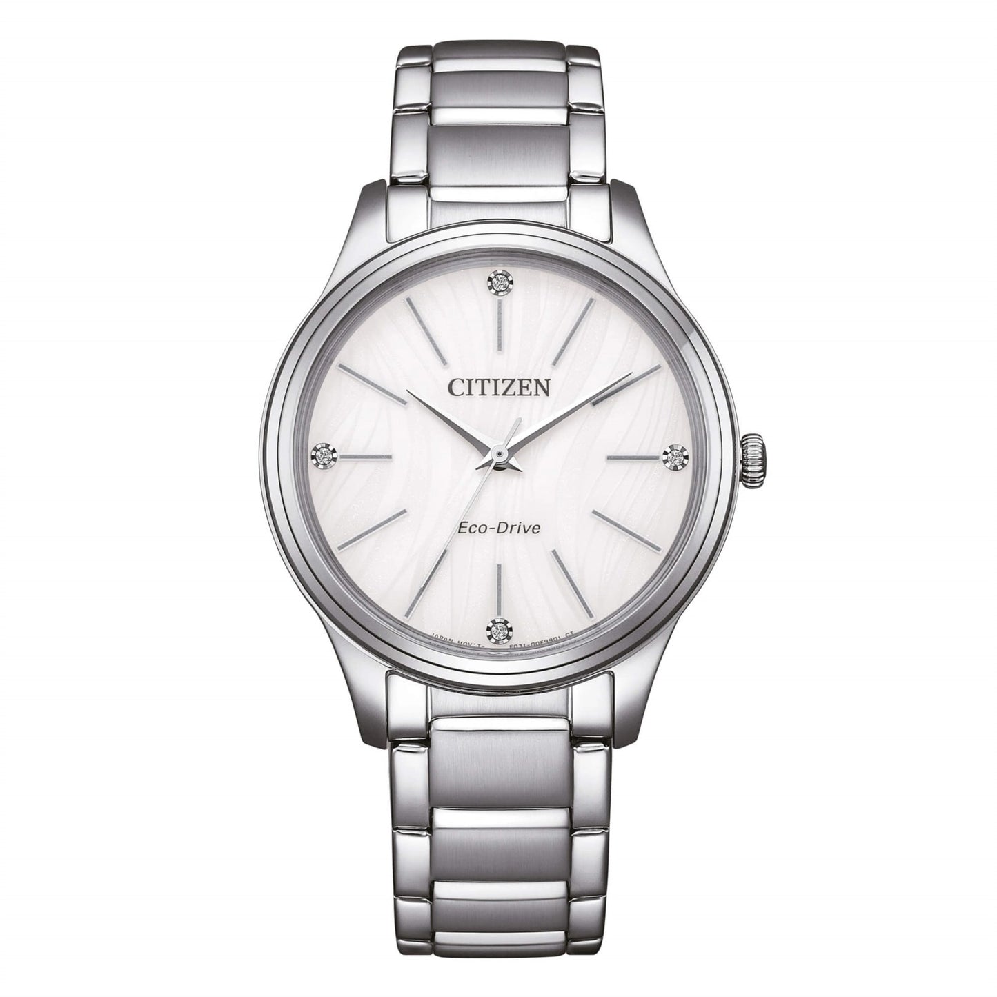 Orologio Citizen Of Action Lady Eco-Drive 34 mm Braccialato Bianco