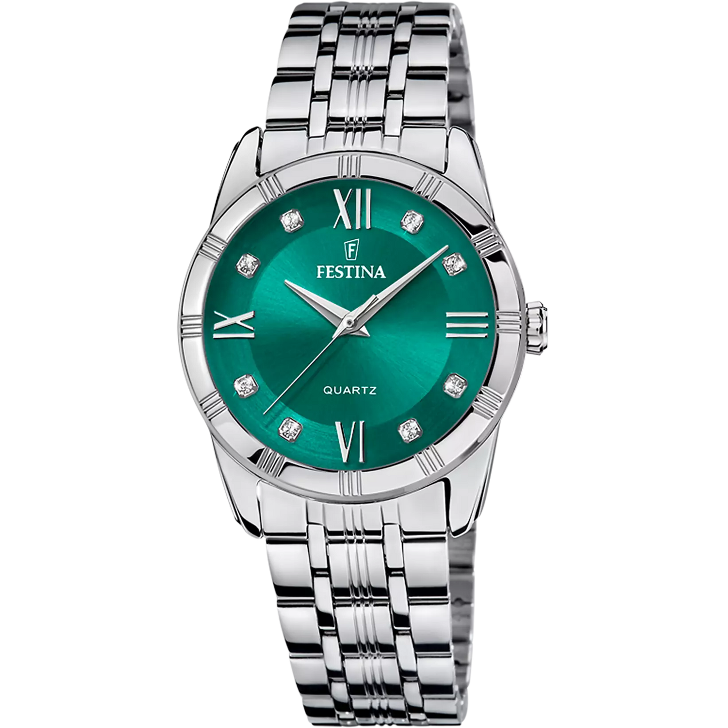 Orologio Festina Mademoiselle Lady 32 Mm Acciaio Braccialato Verde