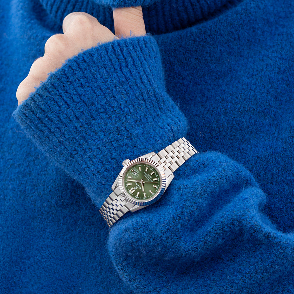 Orologio Festina Classics Swiss Made Lady 28,5 Mm Acciaio Braccialato Verde