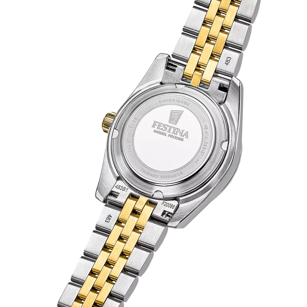 Orologio Festina Classics Swiss Made Lady 28,5 Mm Acciaio Braccialato Acciaio/Pvd Oro Madreperla