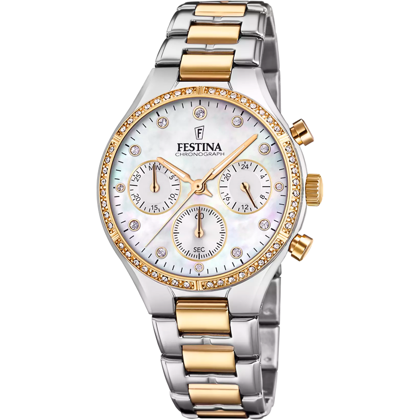 Orologio Festina Boyfriend Chrono Lady 36 Mm Braccialato Acciaio/Pvd Oro