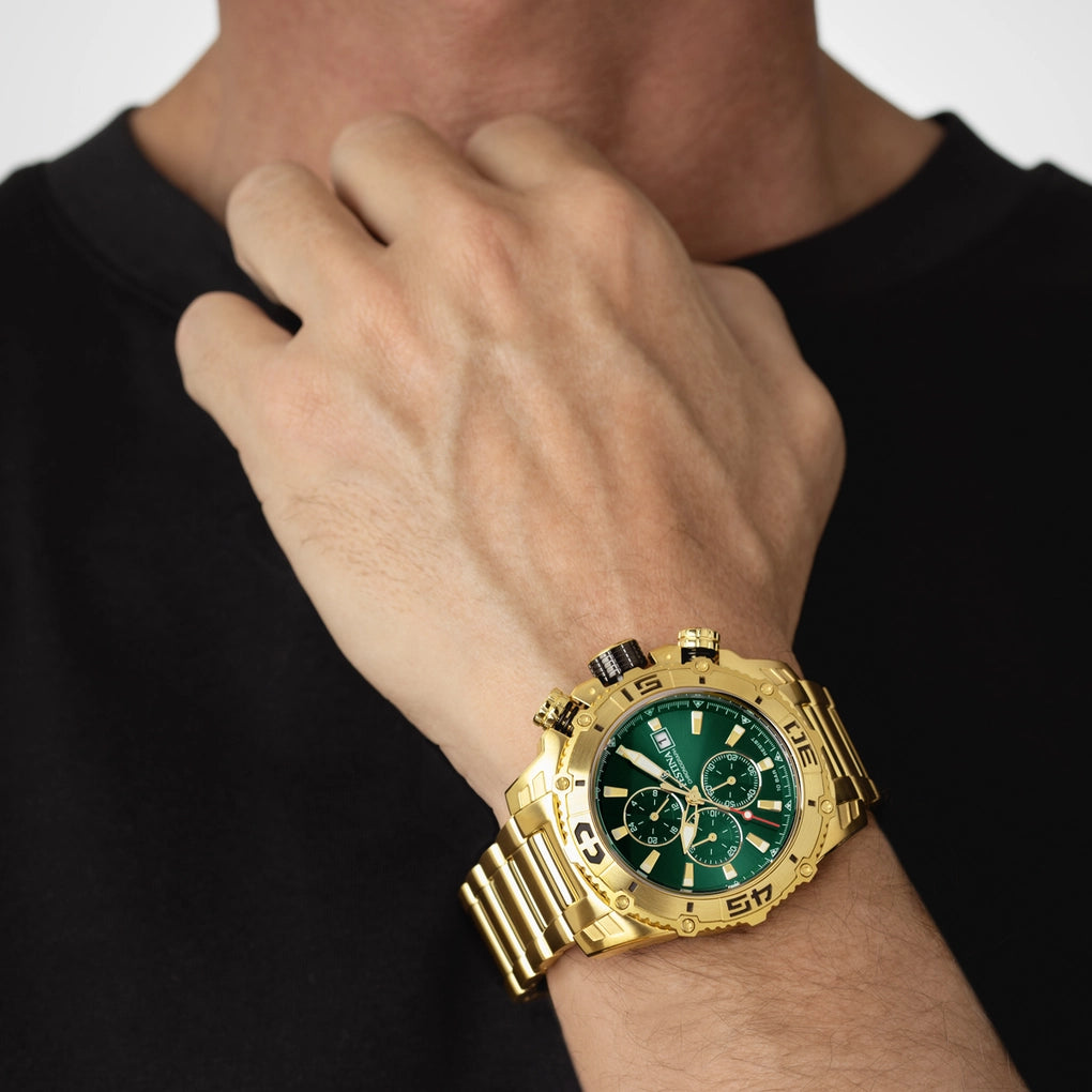 Orologio Festina Prestige 48,5 Mm Pvd Oro Braccialato Verde
