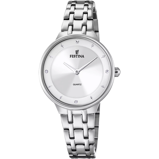 Orologio Festina Mademoiselle Lady 30,5 Mm Acciaio Braccialato Silver