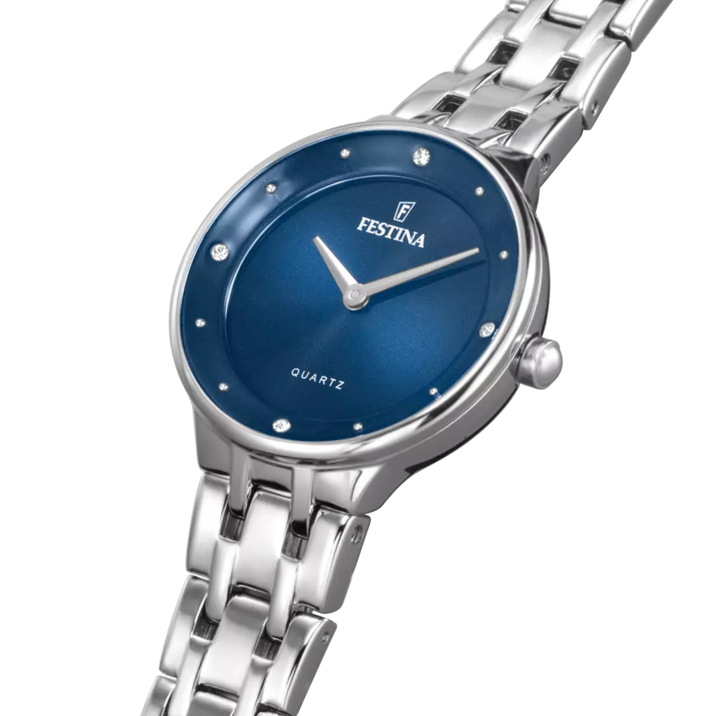 Orologio Festina Mademoiselle Lady 30,5 Mm Acciaio Braccialato Blu
