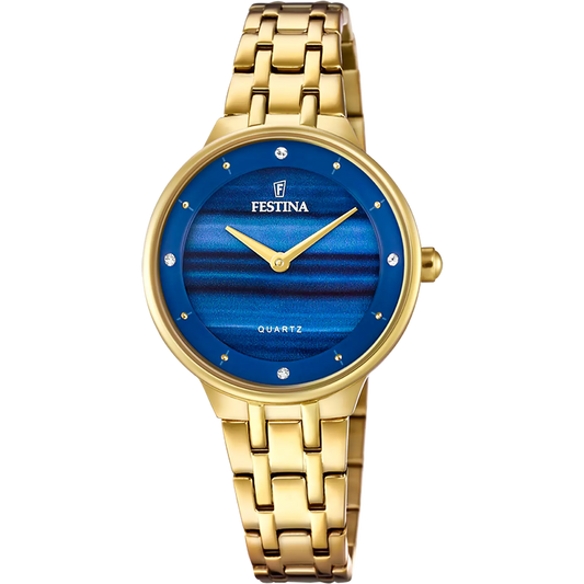 Orologio Festina Madamoiselle Lady 31 Mm Acciaio Braccialato Pvd Oro