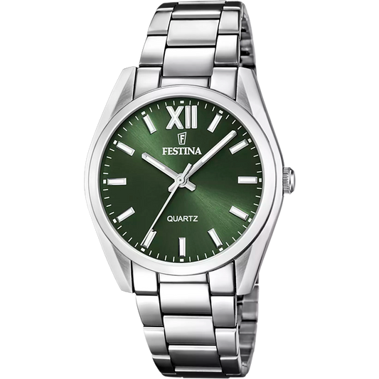 Orologio Festina Boyfriend Allegria Lady 36,8 Mm Acciaio Braccialato Verde