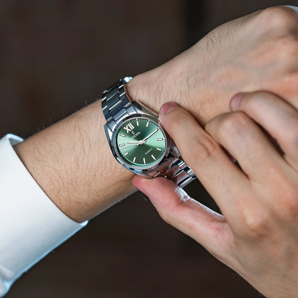 Orologio Festina Boyfriend Allegria Lady 36,8 Mm Acciaio Braccialato Verde