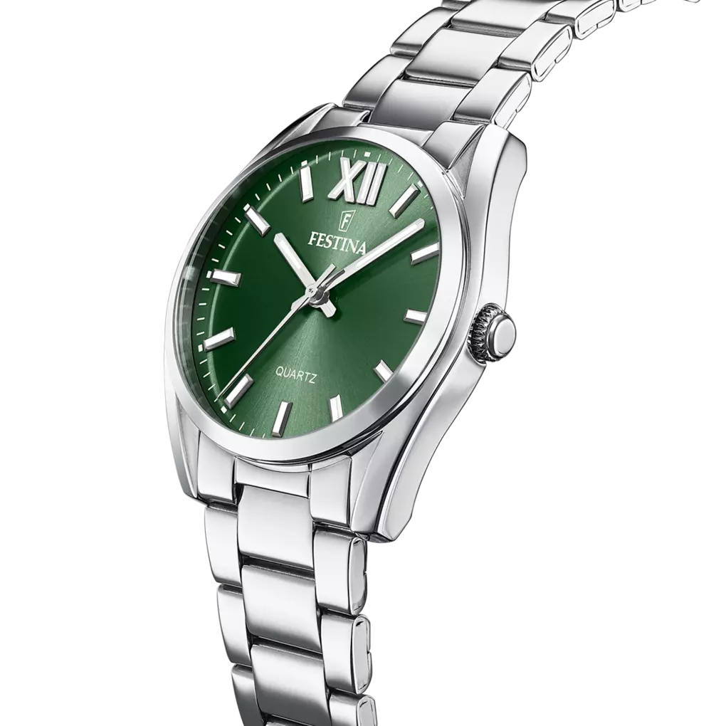 Orologio Festina Boyfriend Allegria Lady 36,8 Mm Acciaio Braccialato Verde