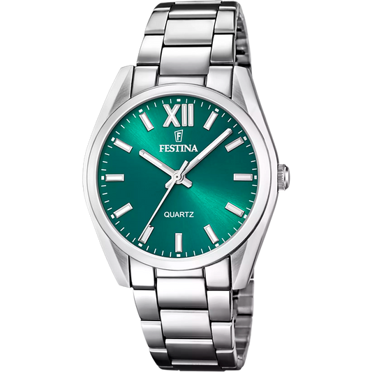 Orologio Festina Boyfriend Allegria Lady 36,8 Mm Acciaio Braccialato Verde