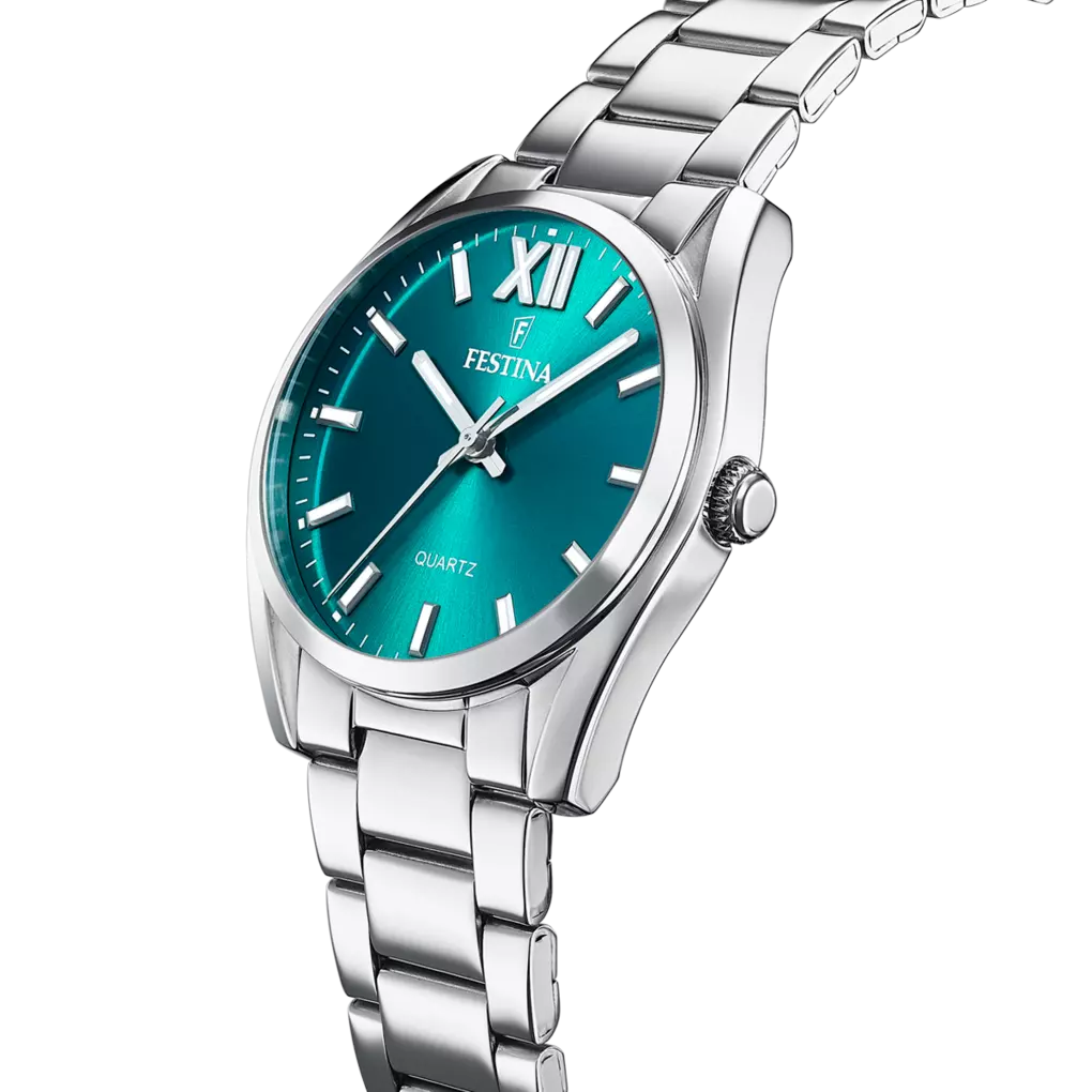 Orologio Festina Boyfriend Allegria Lady 36,8 Mm Acciaio Braccialato Verde