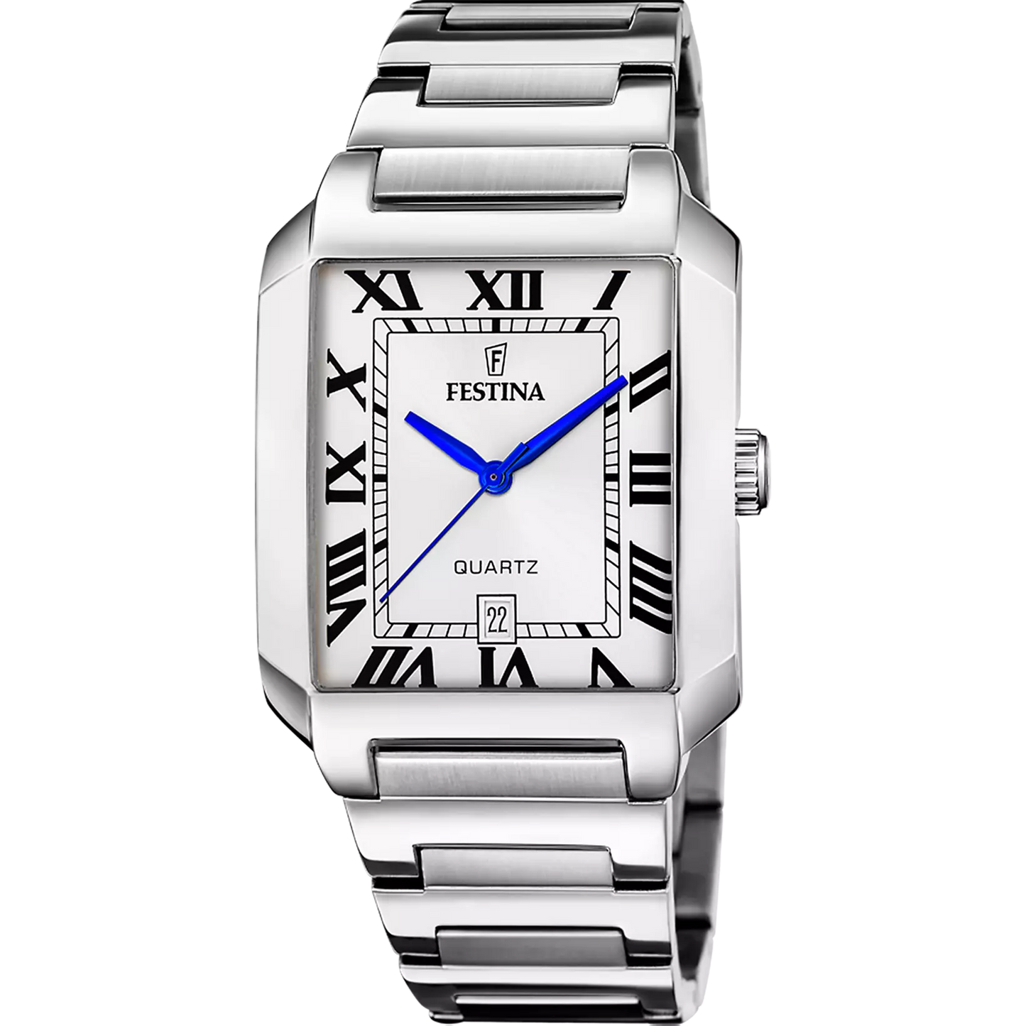 Orologio Festina On The Square Rettangolare 36 Mm Acciaio Braccialato