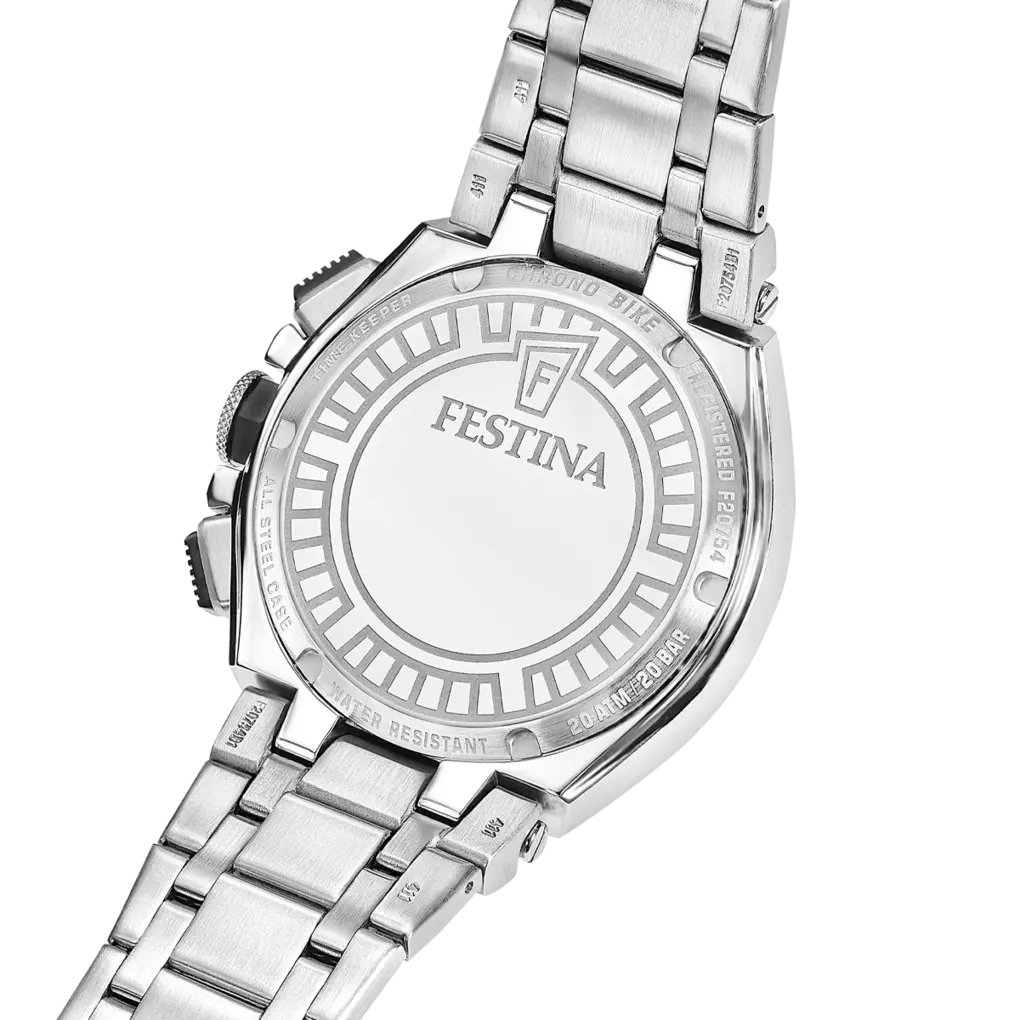 Orologio Festina Chrono Bike 46 Mm Acciaio Braccialato Silver/Blu
