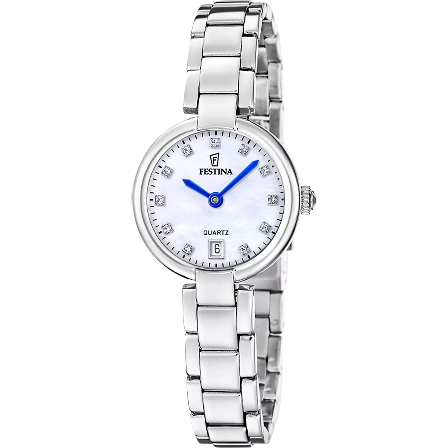 Orologio Festina Mademoiselle Lady 26 Mm Acciaio Braccialato Madreperla
