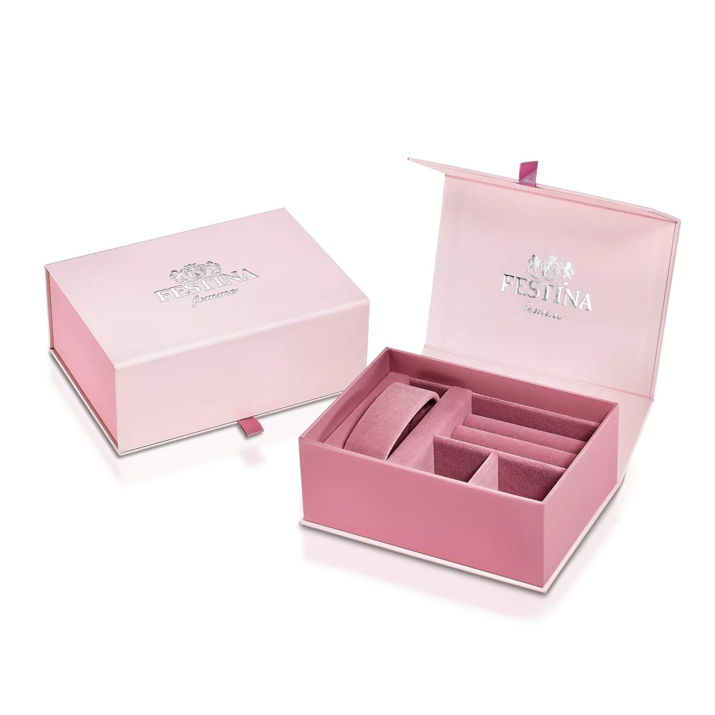Orologio Festina Boyfriend Chrono Lady Strass 36 Mm Acciaio/Pvd Oro Rosa Braccialato