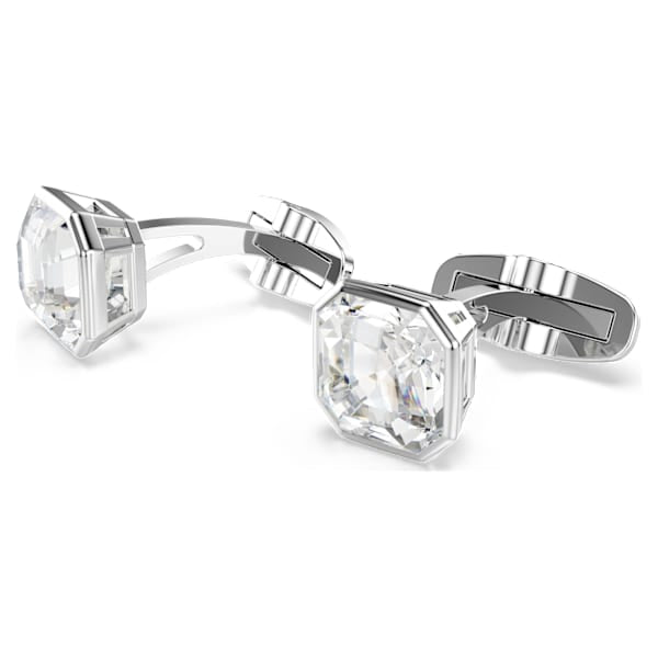 Gemelli Swarovski Millenia Taglio ottagonale, Bianchi, Placcato rodio