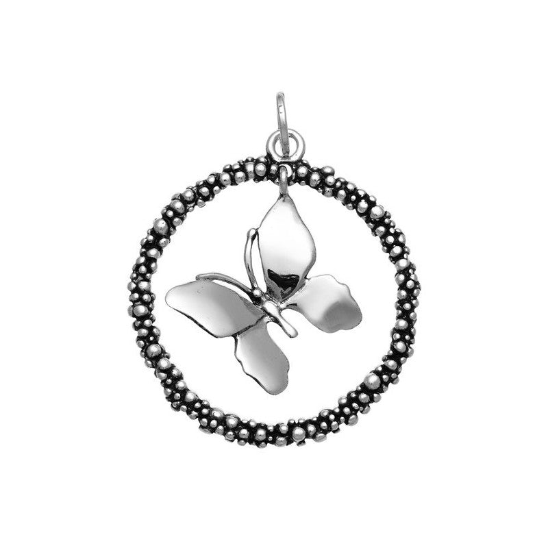 Charm Giovanni Raspini Perlage Farfalla Grande Argento 925