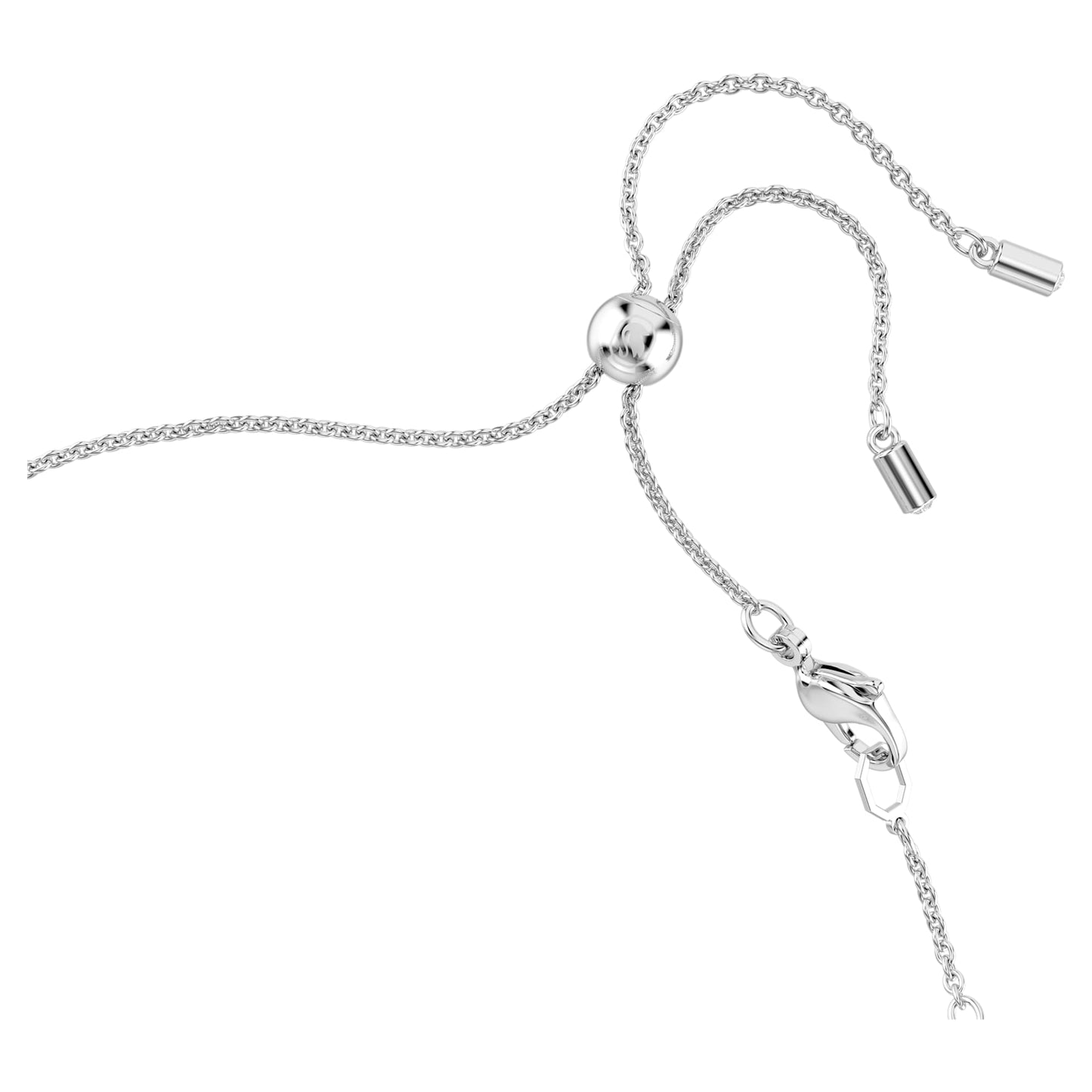 Collana Swarovski Girocollo Tennis Matrix Taglio Round, Bianco, Placcato rodio