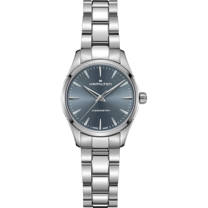 Orologio Donna Hamilton Jazzmaster Quartz Lady 32 Mm Acciaio Braccialato Blu