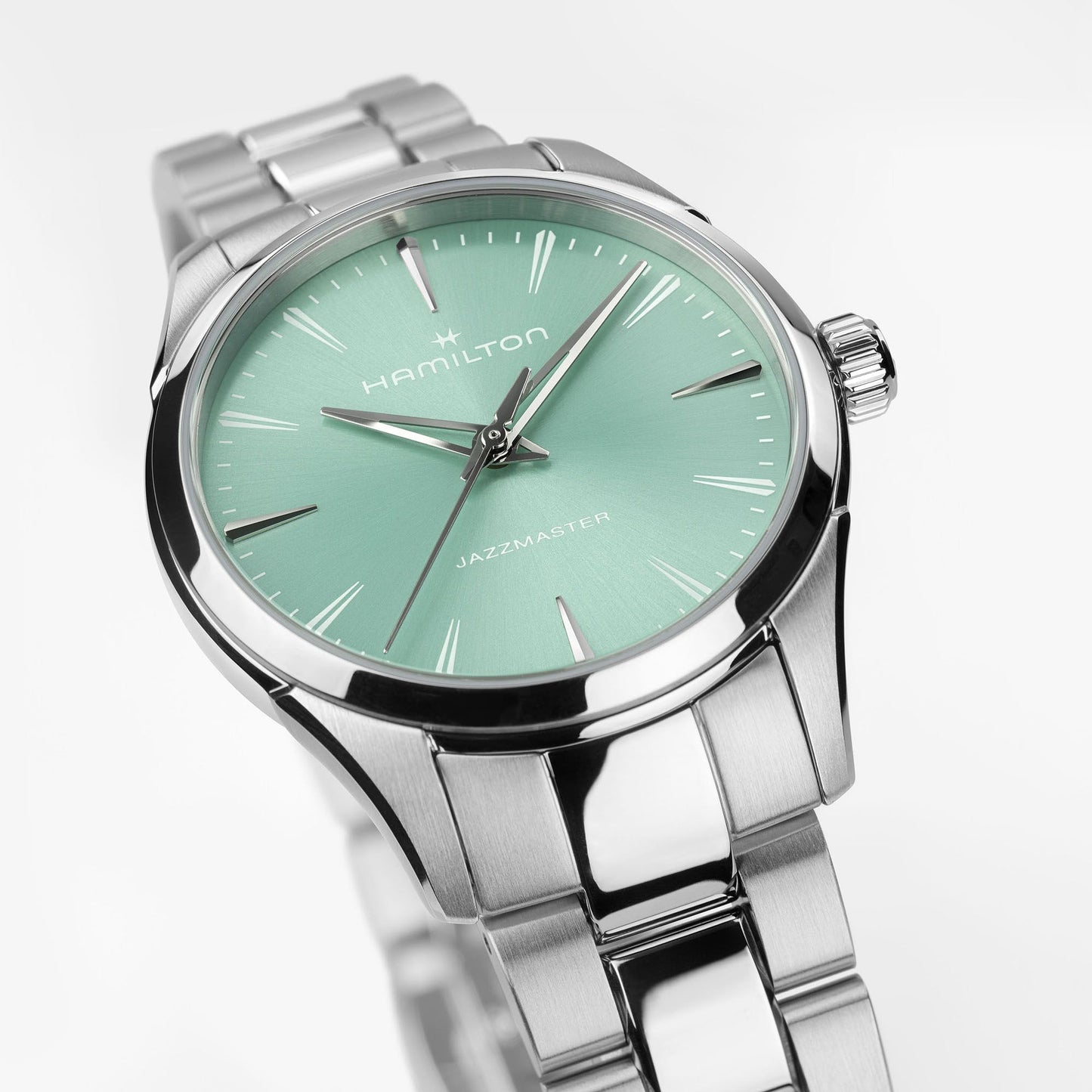 Orologio Hamilton Jazzmaster Quartz Lady 32 Mm Acciaio Braccialato Tiffany