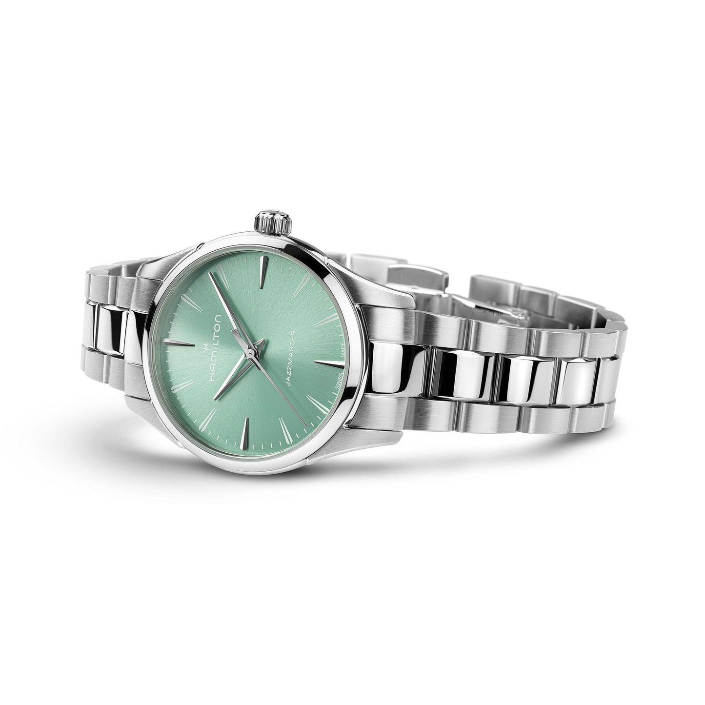 Orologio Hamilton Jazzmaster Quartz Lady 32 Mm Acciaio Braccialato Tiffany