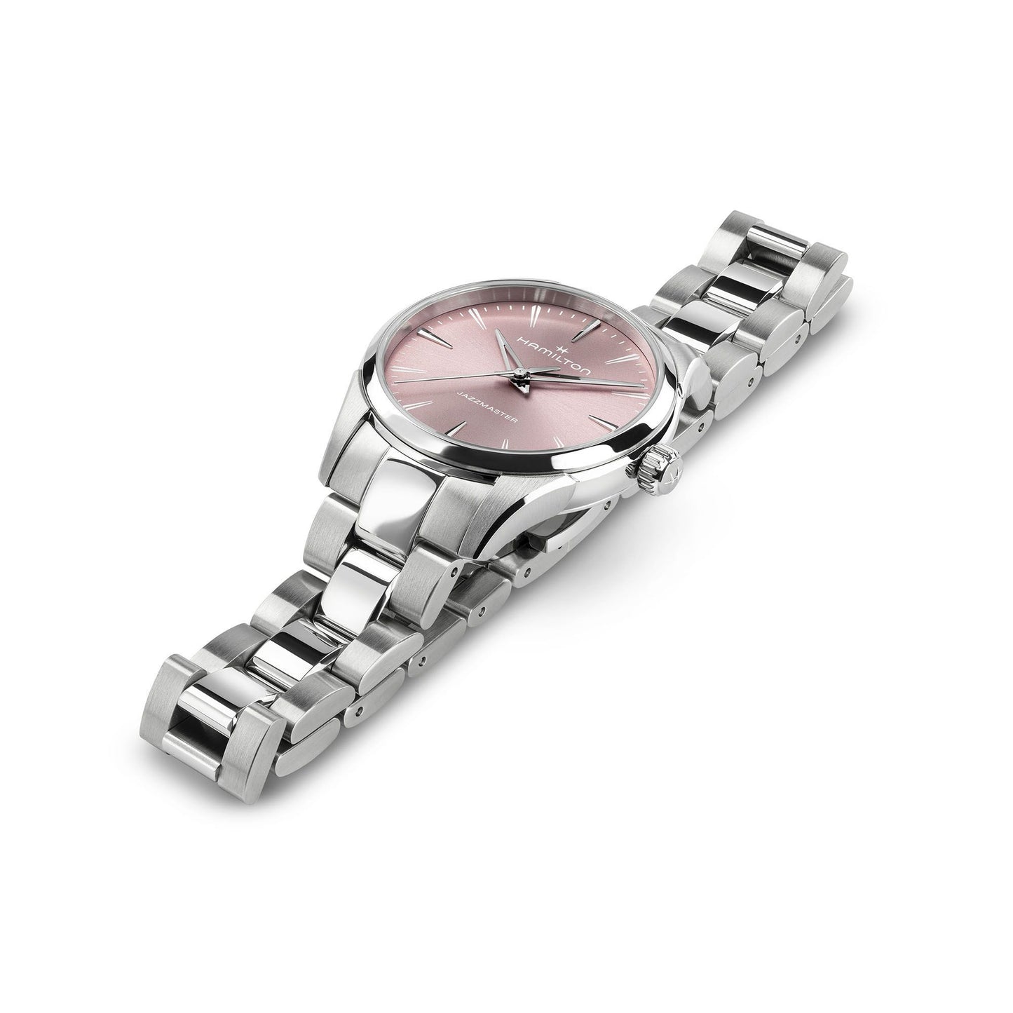 Orologio Hamilton Jazzmaster Quartz Lady 32 Mm Acciaio Braccialato Rosa