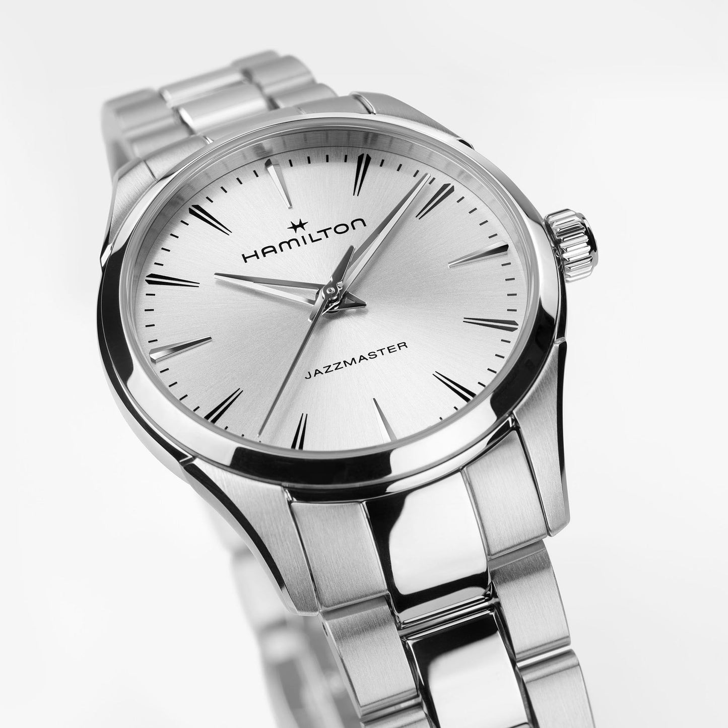 Orologio Hamilton Jazzmaster Quartz Lady 32 Mm Acciaio Braccialato Silver