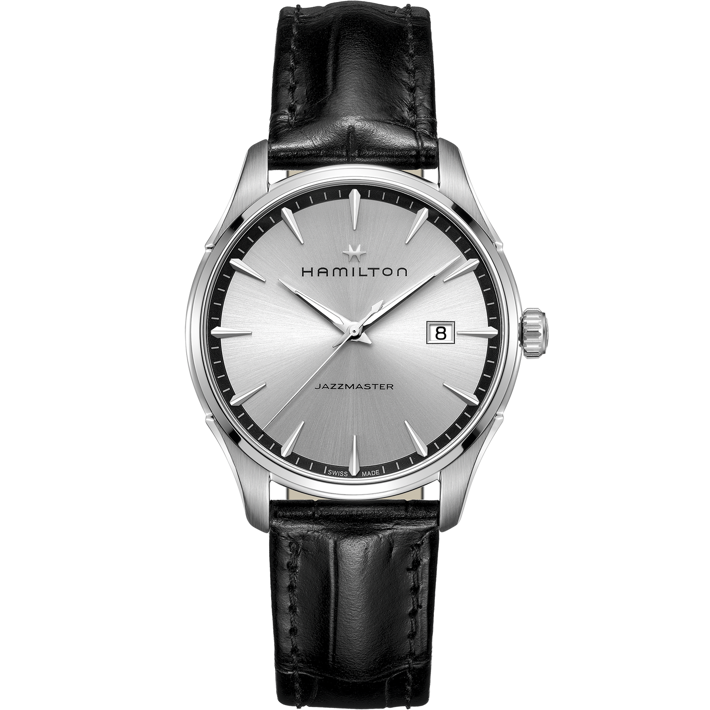 Orologio Hamilton Jazzmaster Quartz Gent 40 mm Acciaio Cinturino Pelle