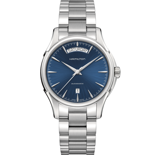 Orologio Hamilton Jazzmaster Day Date Automatico 40 mm Braccialato Blu