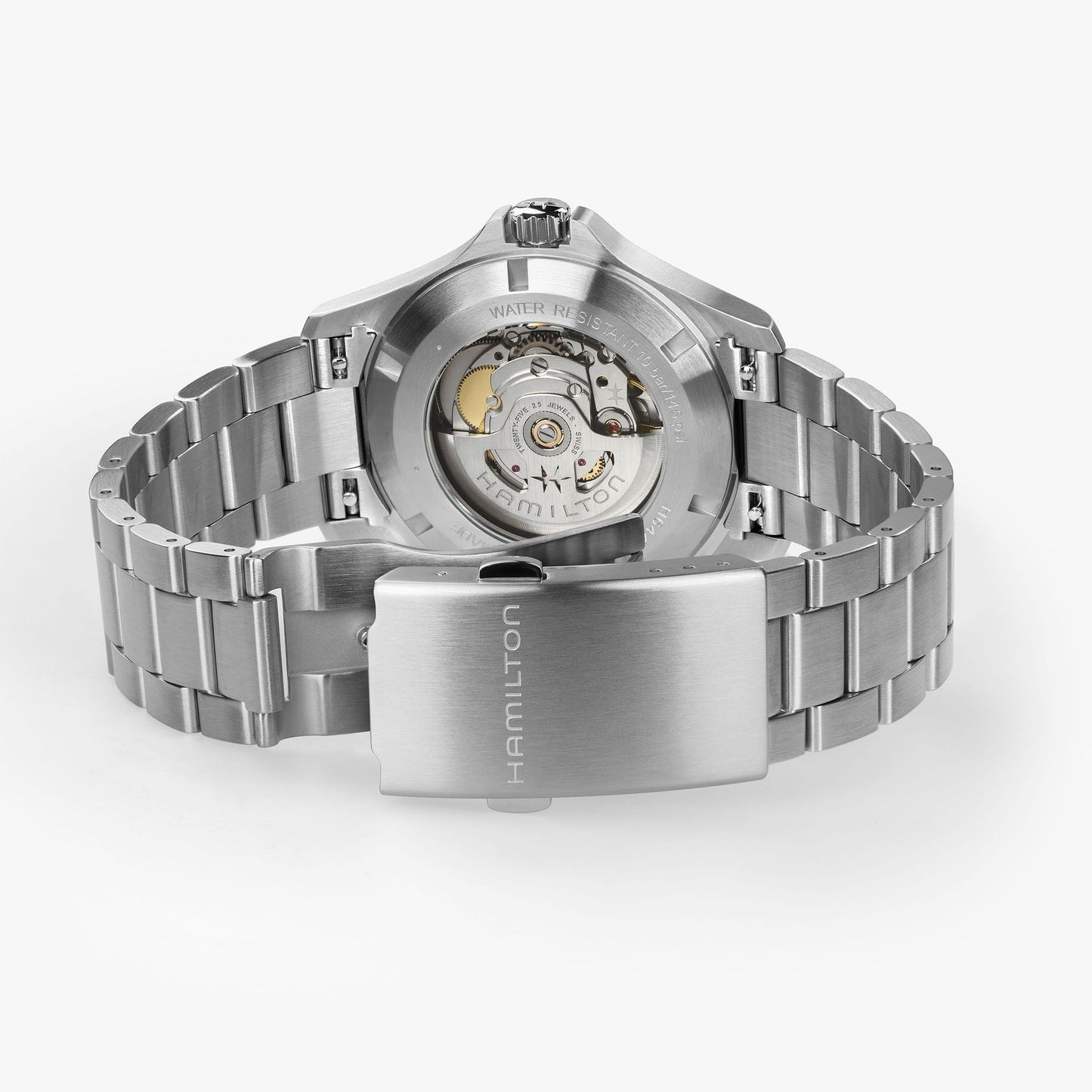 Orologio Hamilton Khaki Field King Day-Date 40 Mm Acciaio Braccialato Blu