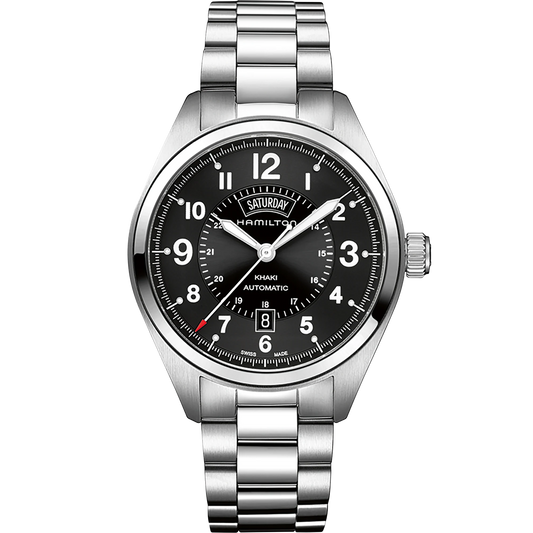 Orologio Hamilton Khaki Field Day Date 42 mm Nero