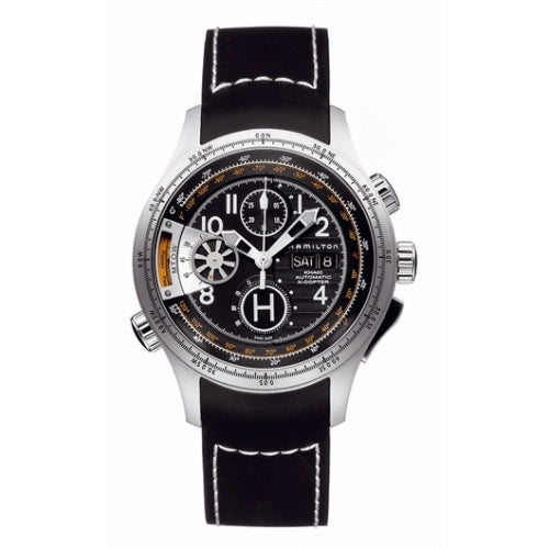 Orologio Hamilton Khaki X-Copter Automatico Chrono Acciaio Gomma Nera