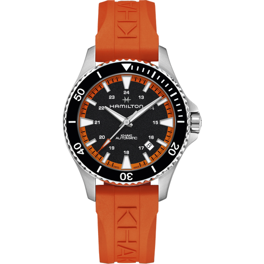 Orologio Hamilton Khaki Navy Scuba Automatico 40 mm Arancione