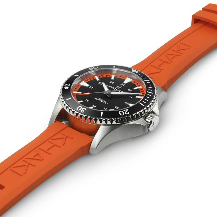 Orologio Hamilton Khaki Navy Scuba Automatico 40 mm Arancione