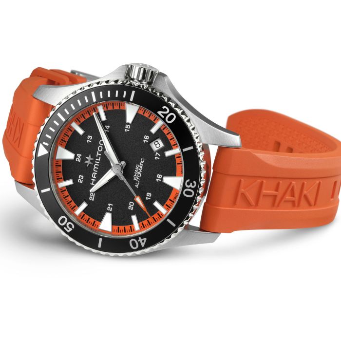 Orologio Hamilton Khaki Navy Scuba Automatico 40 mm Arancione