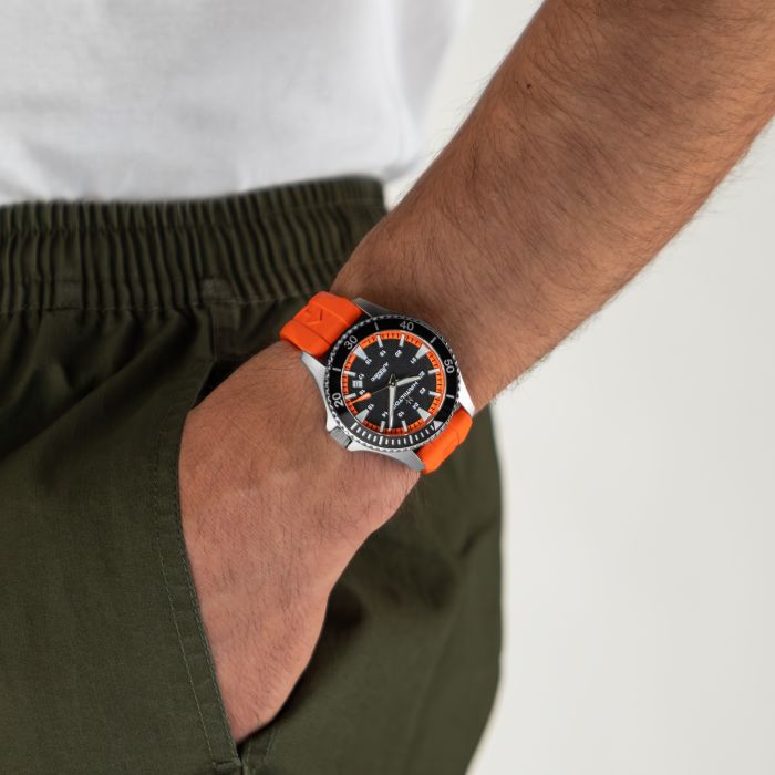 Orologio Hamilton Khaki Navy Scuba Automatico 40 mm Arancione