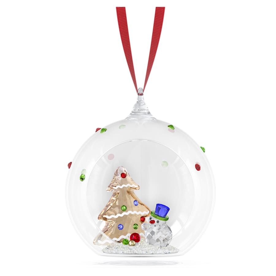 Decorazioni Natalizie Swarovski Holiday Cheers Ball Orn Tree And Snowm, Pallina Albero e Pupazzo di Neve