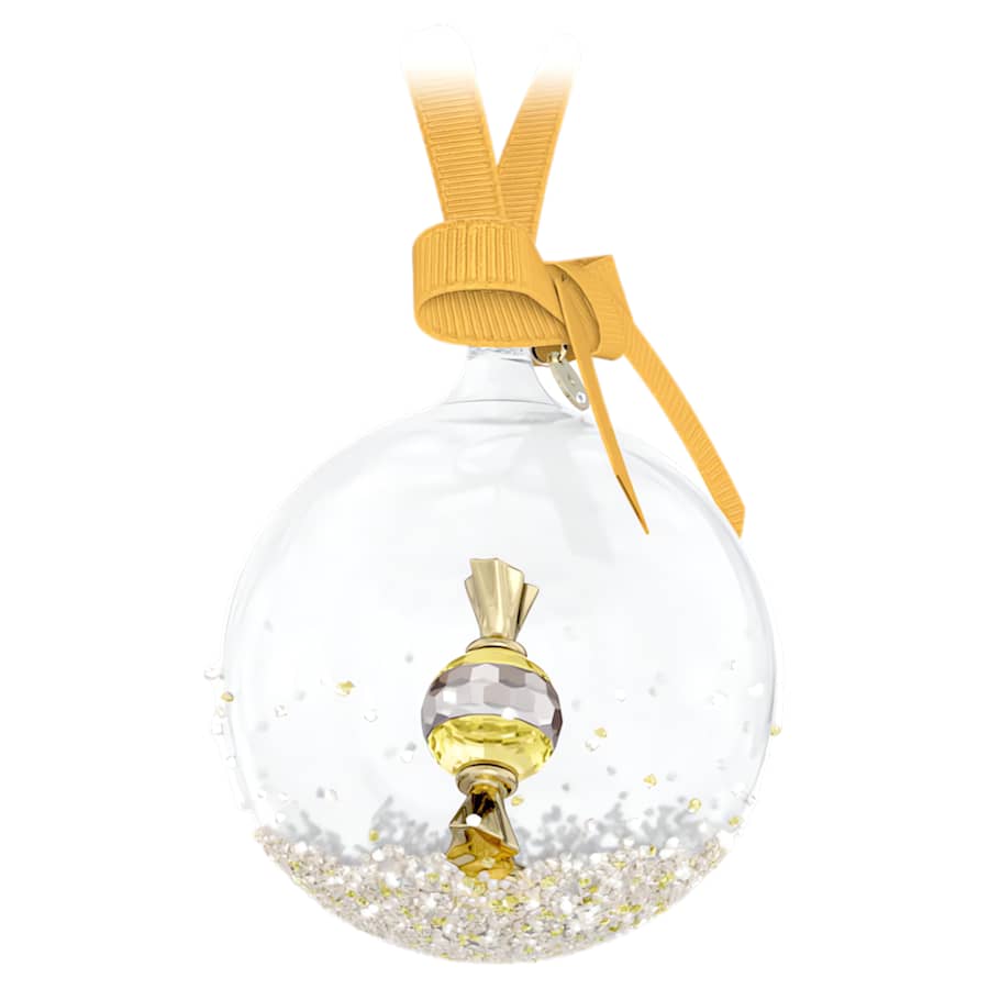 Decorazioni Natalizie Swarovski Holiday Cheers Ball Orn Yellow