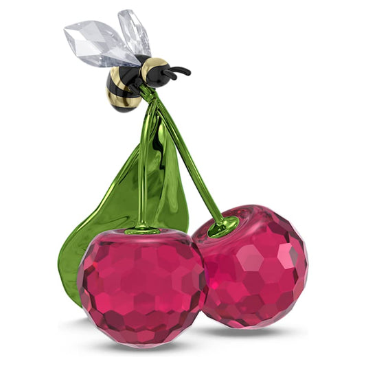 Oggettistica Swarovski Idyllia Bee And Cherry, Ape e Ciliegia