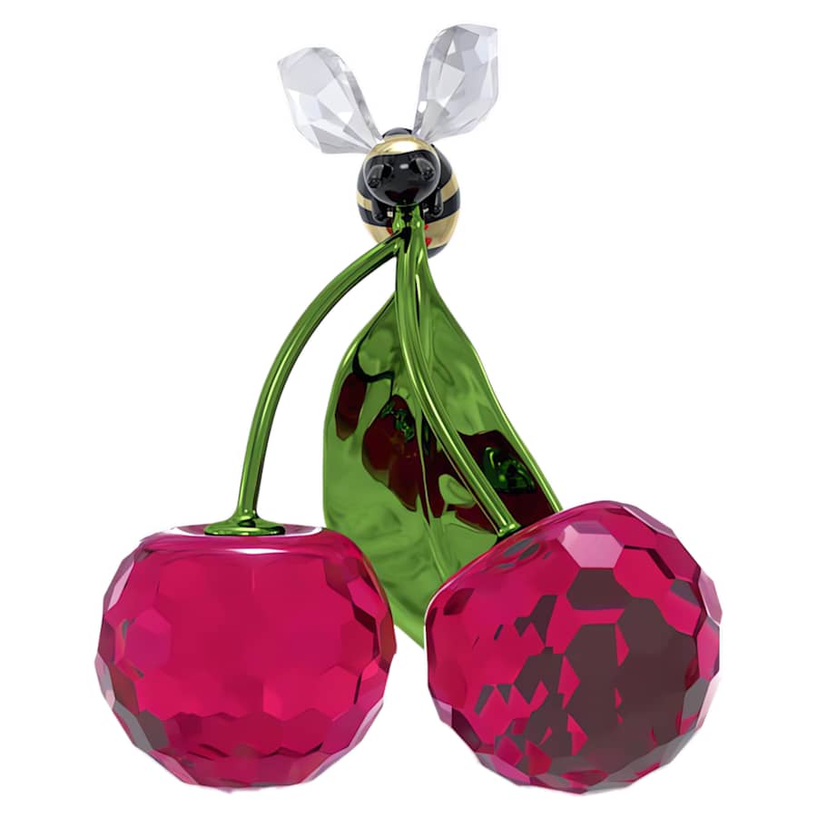 Oggettistica Swarovski Idyllia Bee And Cherry, Ape e Ciliegia