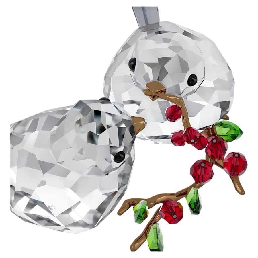Oggettistica Swarovski Idyllia Bird Couple And Berries, Uccelli e Bacche
