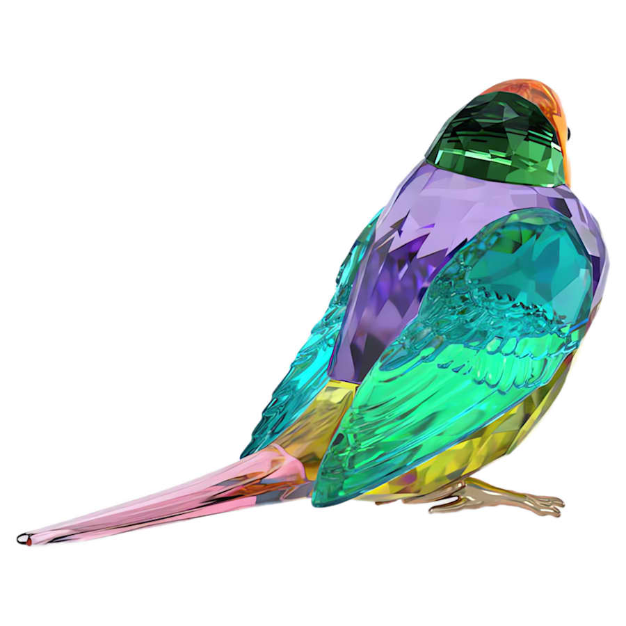Oggettistica Swarovski Idyllia Scs Gouldian Finch, Diamante di Gould, Small - Edizione Limitata