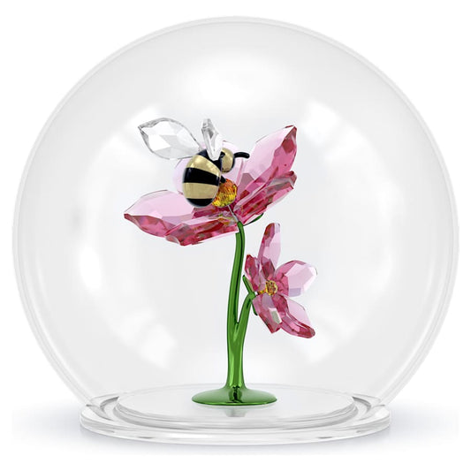 Oggettistica Swarovski Idyllia Glass Ball Bee And Flowers, Sfera in Vetro Ape e Fiori