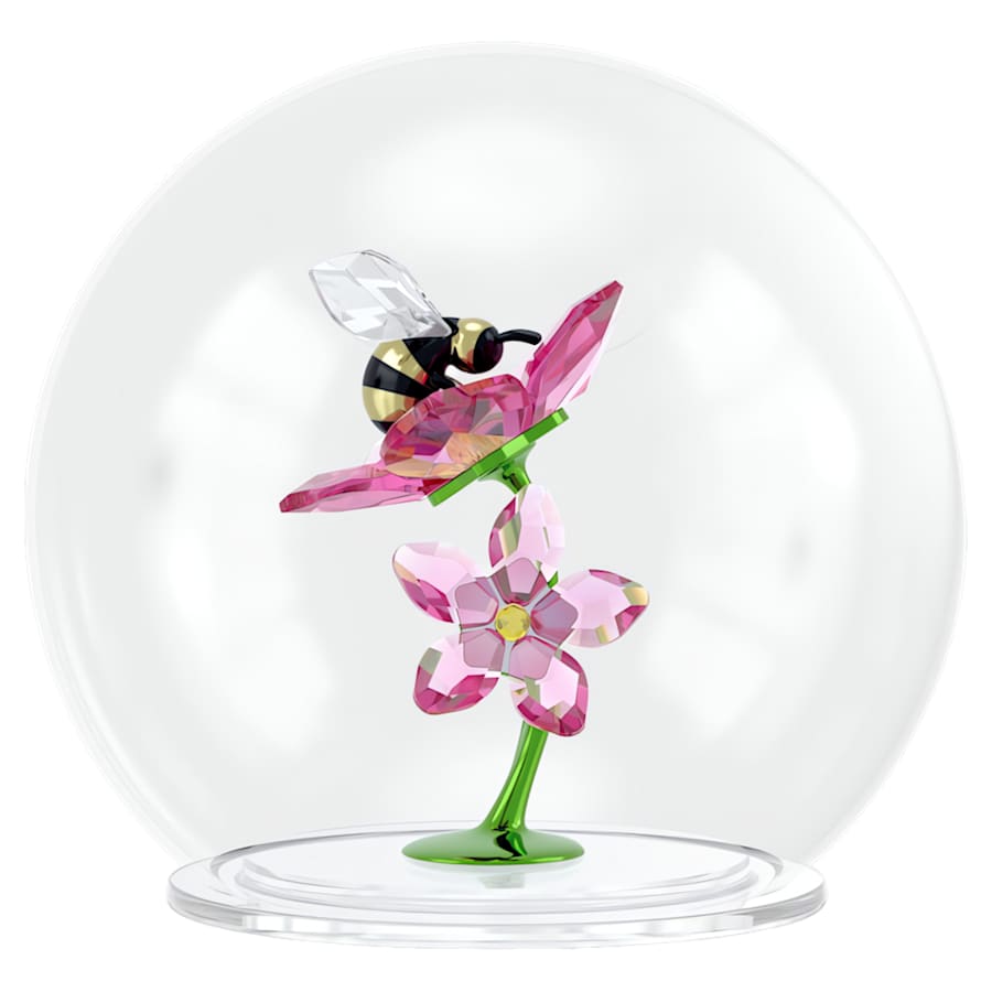 Oggettistica Swarovski Idyllia Glass Ball Bee And Flowers, Sfera in Vetro Ape e Fiori