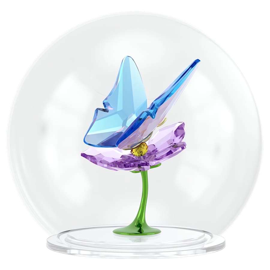 Oggettistica Swarovski Idyllia Glass Ball Butterfly And Flower, Sfera in Vetro Farfalla e Fiore