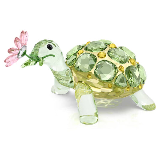 Oggettistica Swarovski Idyllia Tortoise And Daisy, Tartaruga e Margherita