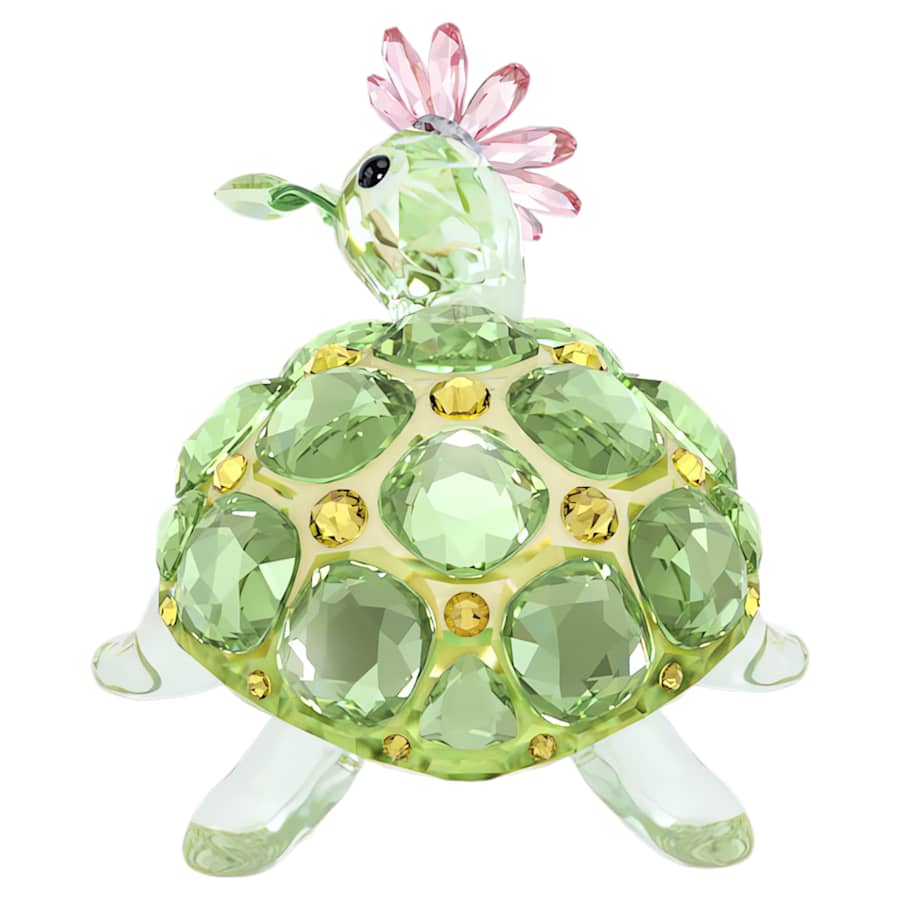 Oggettistica Swarovski Idyllia Tortoise And Daisy, Tartaruga e Margherita