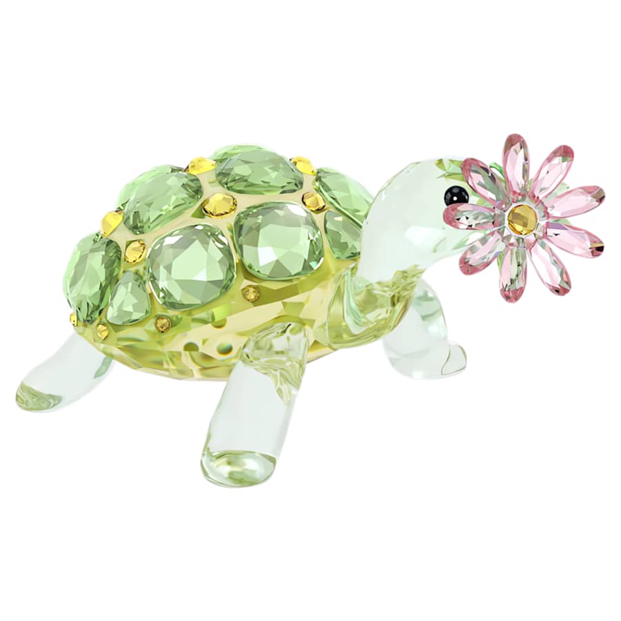 Oggettistica Swarovski Idyllia Tortoise And Daisy, Tartaruga e Margherita