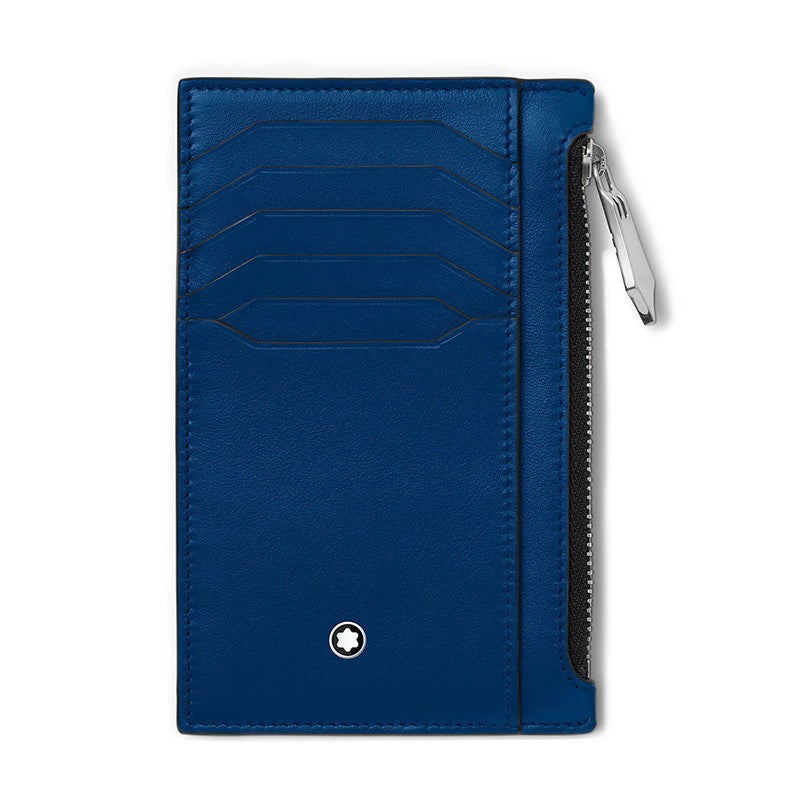 Portacarte Di Credito Montblanc Meisterstuck Custodia 8 Scomparti Pelle Blu